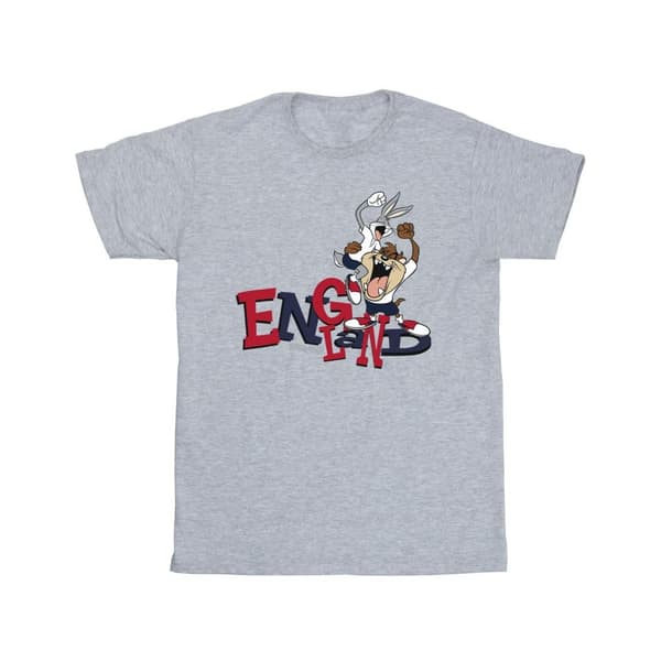 Looney Tunes Girls Bugs & Taz England Cotton T-Shirt