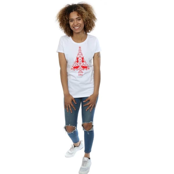 Disney Dam/Tjej Frozen Julgran Bomulls-T-shirt