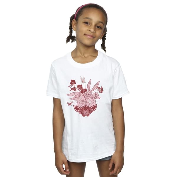 Looney Tunes Girls Bugs Bunny And Lola Cotton T-Shirt