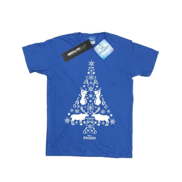 Disney Frozen Christmas Tree T-shirt i bomull för flickor
