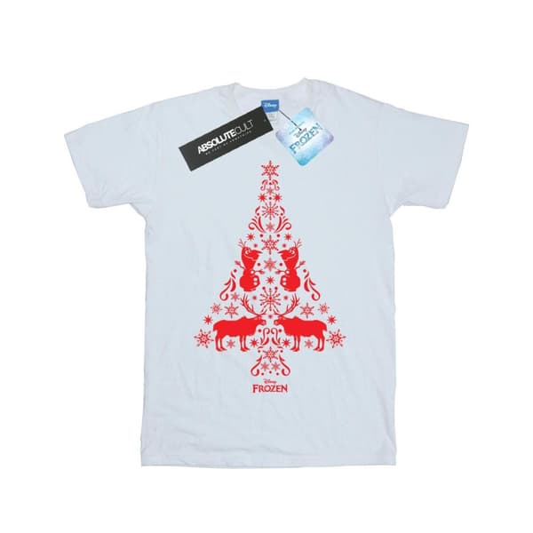 Disney Frozen Christmas Tree T-shirt i bomull för flickor