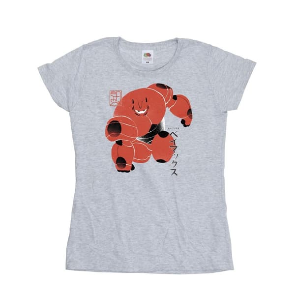 Disney Dam/Tjej Big Hero 6 Baymax Suite Pose - T-shirt i bomull