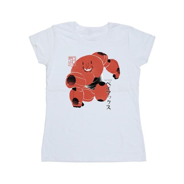 Disney Dam/Tjej Big Hero 6 Baymax Suite Pose - T-shirt i bomull