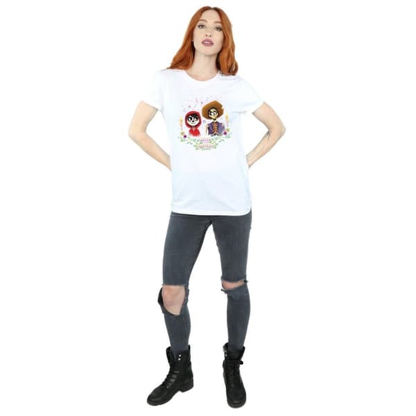 Disney Dam/Tjej Coco Miguel And Hector Boyfriend T-shirt i bomull