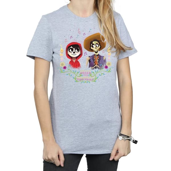 Disney Dam/Tjej Coco Miguel And Hector Boyfriend T-shirt i bomull