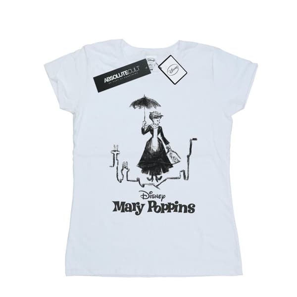 Disney Mary Poppins landning på taket - dam/dam T-shirt i bomull