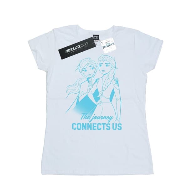 Disney Dam/Tjej Frozen 2 Elsa och Anna The Journey Connects Us T-shirt i bomull