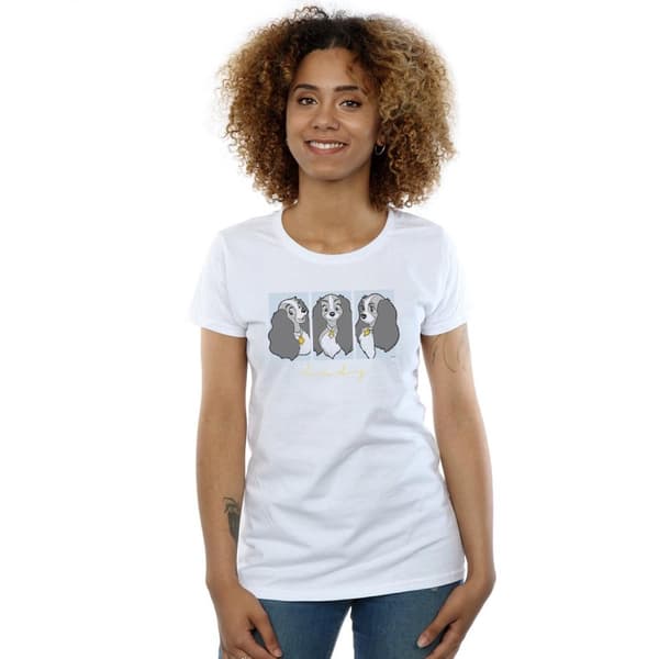 Disney Womens/Ladies Lady And The Tramp Lady Frames Cotton T-Shirt