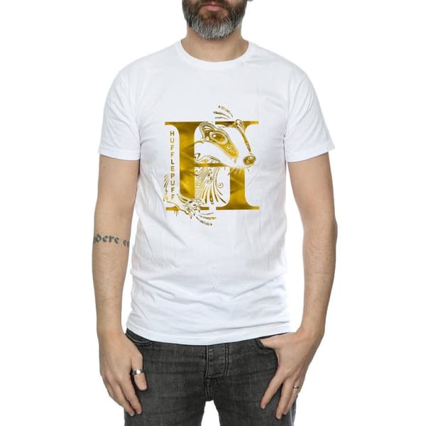Harry Potter Mens Hufflepuff Badger T-Shirt