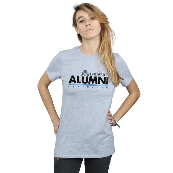 Harry Potter Womens/Ladies Hogwarts Alumni Ravenclaw Cotton Boyfriend T-Shirt
