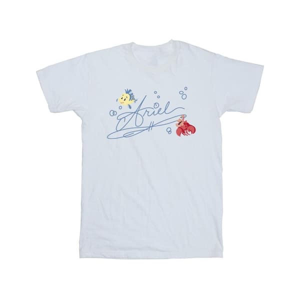 Disney Den lilla sjöjungfrun Ariel - T-shirt i bomull för flickor