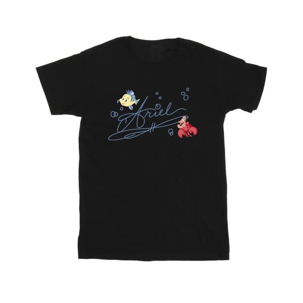Disney Den lilla sjöjungfrun Ariel - T-shirt i bomull för flickor