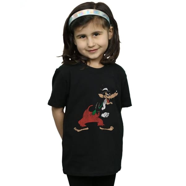 Disney Girls Three Little Pigs Big Bad Wolf Cotton T-Shirt