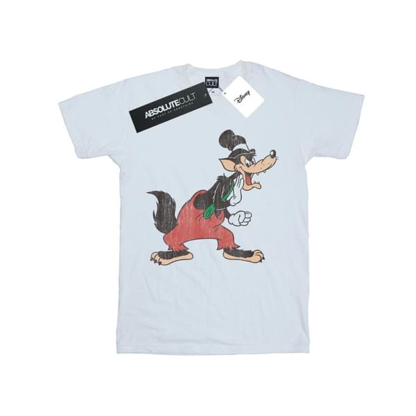 Disney Girls Three Little Pigs Big Bad Wolf Cotton T-Shirt