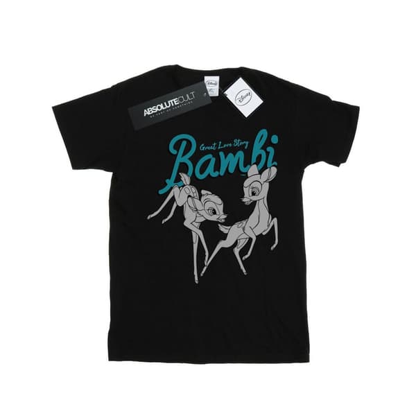 Disney Womens/Ladies Bambi Great Love Story Cotton Boyfriend T-Shirt