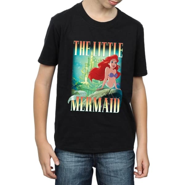 Disney Boys The Little Mermaid Ariel Montage T-Shirt