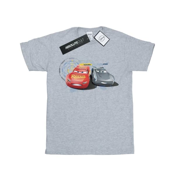 Disney Girls Cars Lightning Vs Storm Cotton T-Shirt