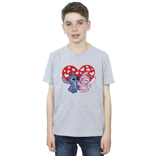 Disney Boys Lilo & Stitch Hearts T-Shirt