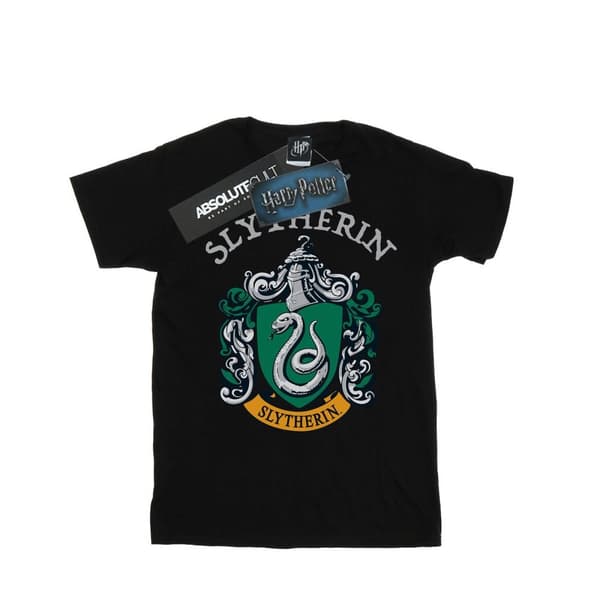 Harry Potter Girls Slytherin Crest Cotton T-Shirt