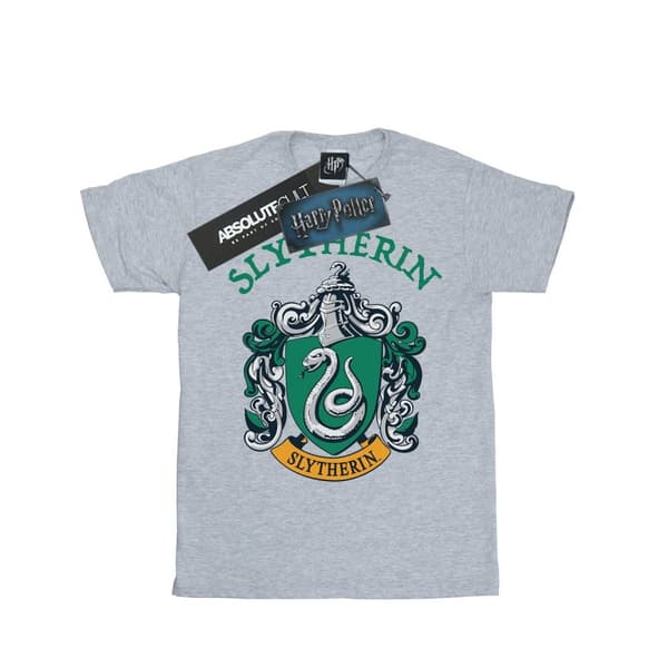 Harry Potter Girls Slytherin Crest Cotton T-Shirt