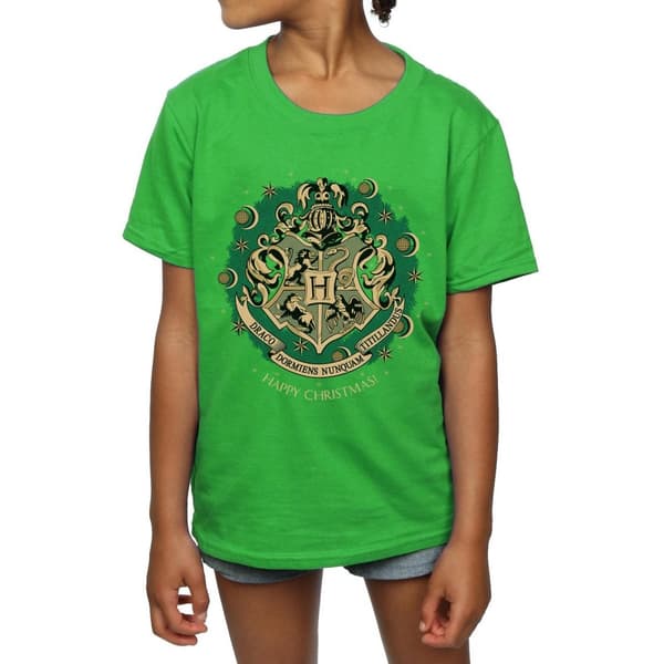 Harry Potter T-shirt i bomull med julkrans för flickor