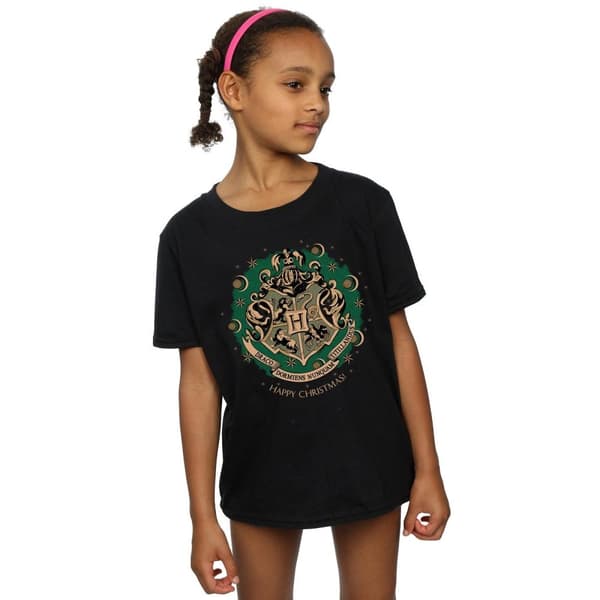 Harry Potter T-shirt i bomull med julkrans för flickor