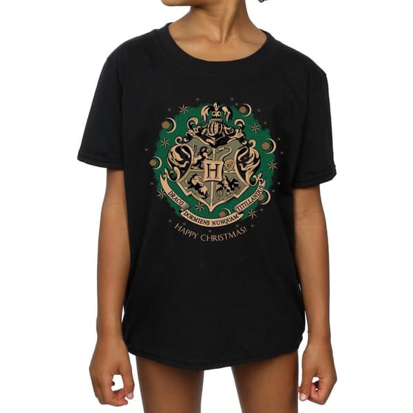 Harry Potter T-shirt i bomull med julkrans för flickor