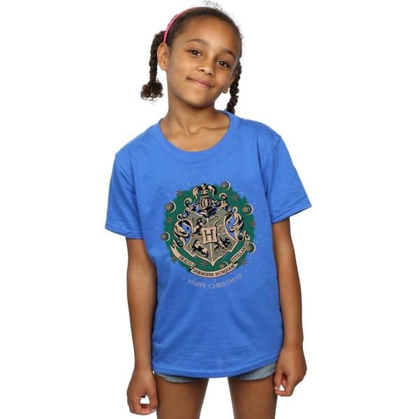 Harry Potter T-shirt i bomull med julkrans för flickor