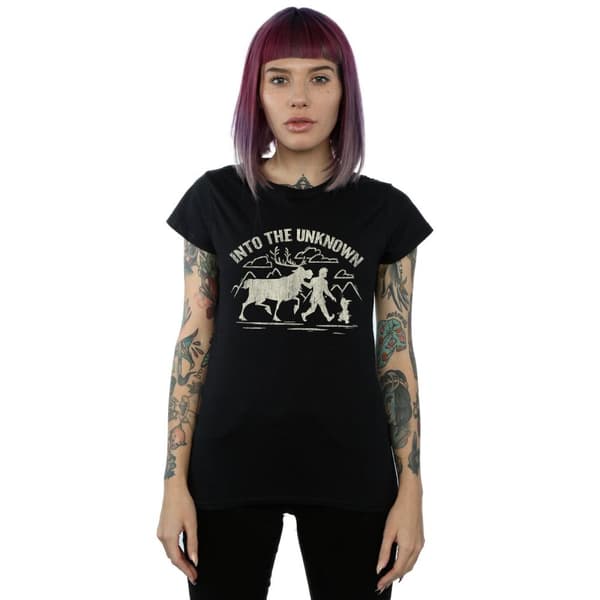 Disney Dam/Tjej Frozen 2 Into The Unknown T-shirt i bomull