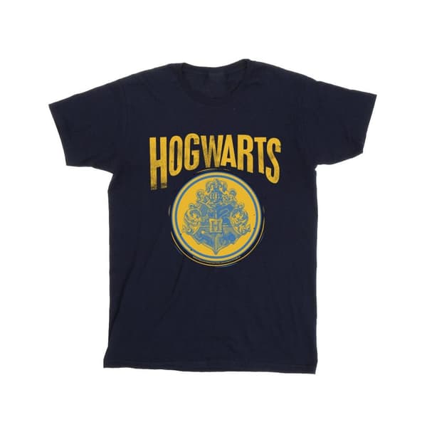 Harry Potter Girls Hogwarts Circle Crest Cotton T-Shirt