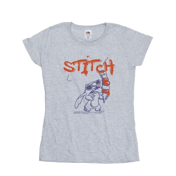 Disney Womens/Ladies Lilo & Stitch Ice Creams Cotton T-Shirt