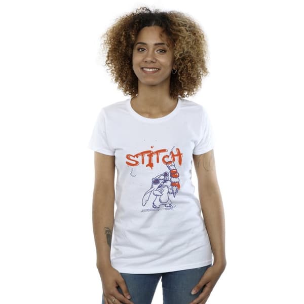 Disney Womens/Ladies Lilo & Stitch Ice Creams Cotton T-Shirt