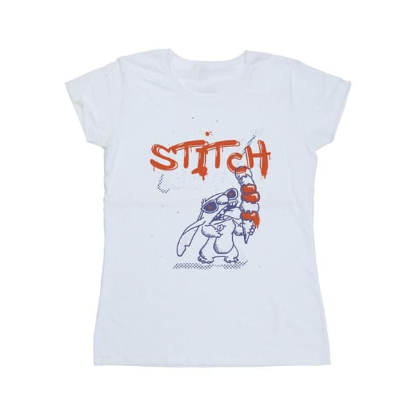 Disney Womens/Ladies Lilo & Stitch Ice Creams Cotton T-Shirt