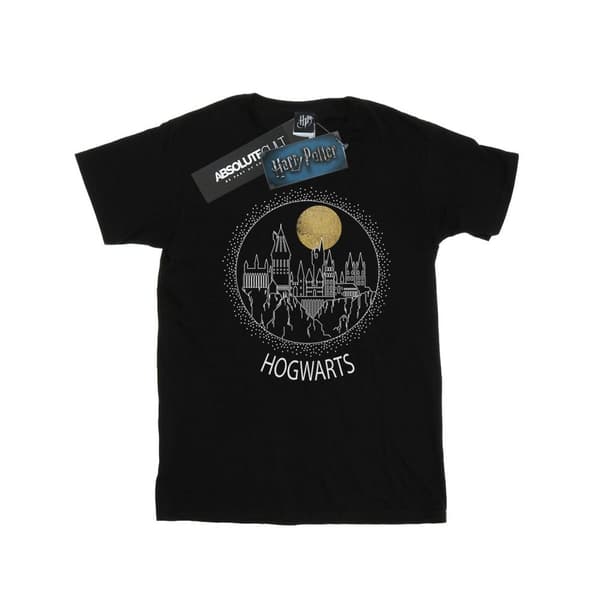 Harry Potter Mens Hogwarts Circle T-Shirt Black XXL