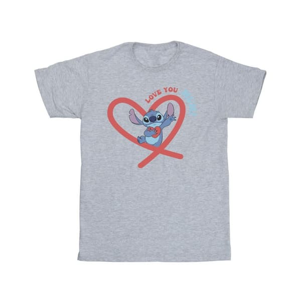Disney Mens Lilo & Stitch Love You Mum T-Shirt