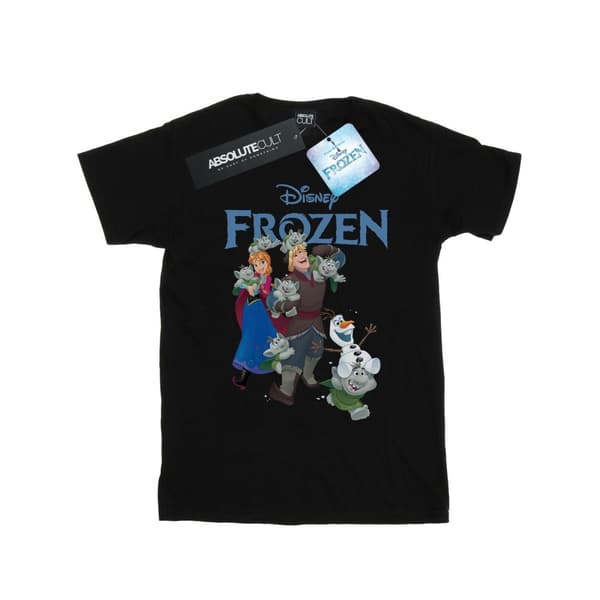 Disney Girls Frozen Happy Trolls Cotton T-Shirt