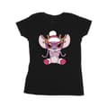 Miniatyrbillede 1 af 3: Disney Womens/Ladies Lilo & Stitch Angel Reindeer Cotton T-Shirt