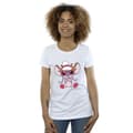 Miniatyrbillede 2 af 3: Disney Womens/Ladies Lilo & Stitch Angel Reindeer Cotton T-Shirt