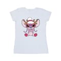 Miniatyrbillede 1 af 3: Disney Womens/Ladies Lilo & Stitch Angel Reindeer Cotton T-Shirt