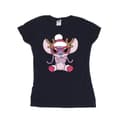 Miniatyrbillede 1 af 3: Disney Womens/Ladies Lilo & Stitch Angel Reindeer Cotton T-Shirt