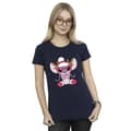 Miniatyrbillede 2 af 3: Disney Womens/Ladies Lilo & Stitch Angel Reindeer Cotton T-Shirt