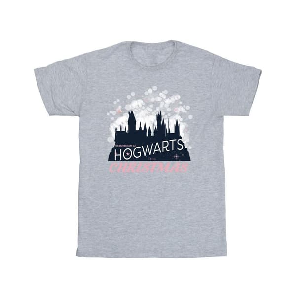 Harry Potter Mens Hogwarts Christmas T-Shirt