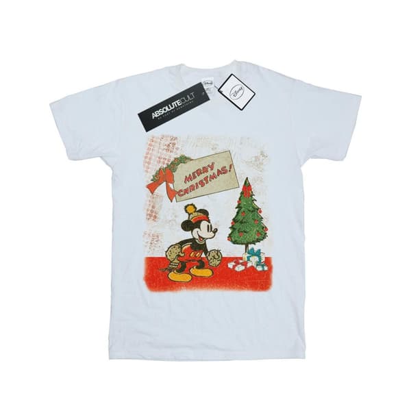 Disney Boys Mickey Mouse Vintage Christmas T-Shirt