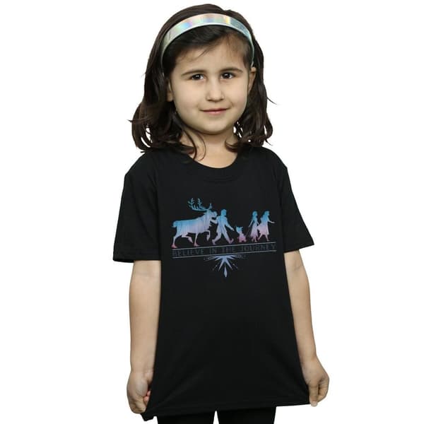 Disney Frozen 2 Believe In The Journey Silhuett T-shirt i bomull för flickor