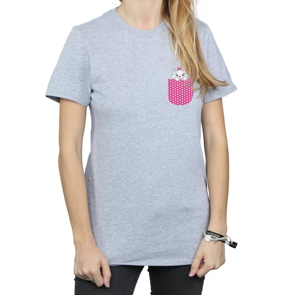 Disney Womens/Ladies Aristocats Marie Chest Cotton Boyfriend T-Shirt