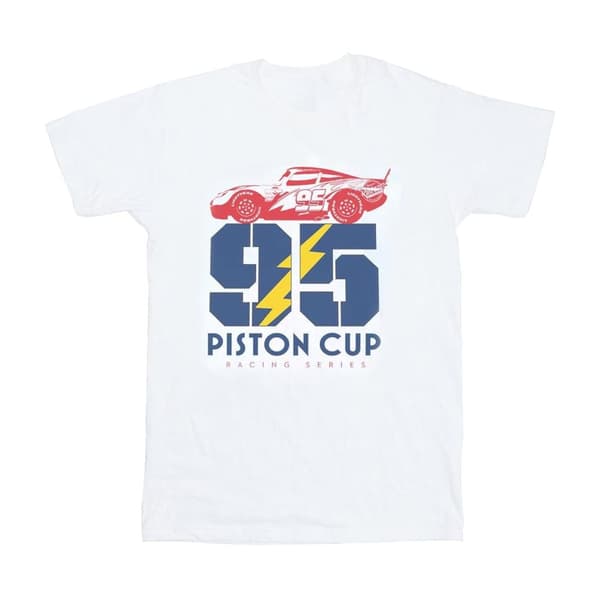 Disney Dam/Tjej Cars Piston Cup 95 Boyfriend-T-shirt i bomull