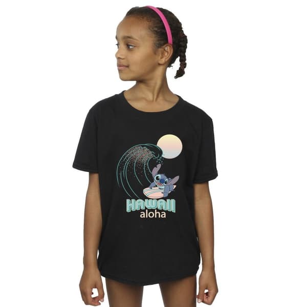 Disney Girls Lilo And Stitch Hawaii Cotton T-Shirt