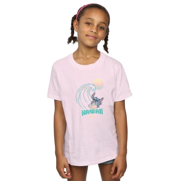 Disney Girls Lilo And Stitch Hawaii Cotton T-Shirt