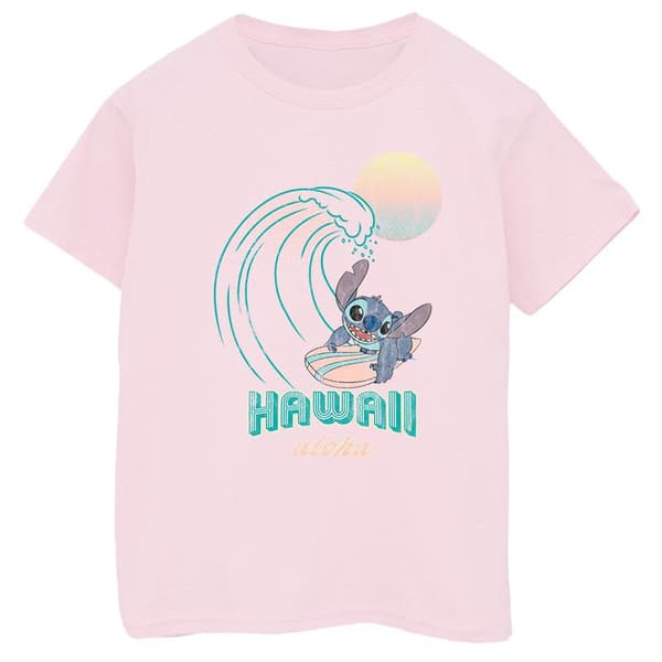 Disney Girls Lilo And Stitch Hawaii Cotton T-Shirt