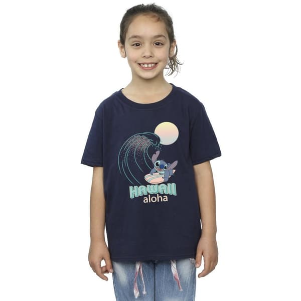 Disney Girls Lilo And Stitch Hawaii Cotton T-Shirt